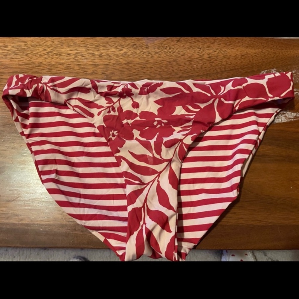 Red Carter bikini bottom.
